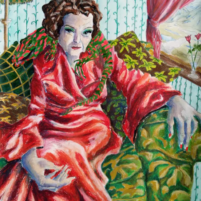 Lady in chair