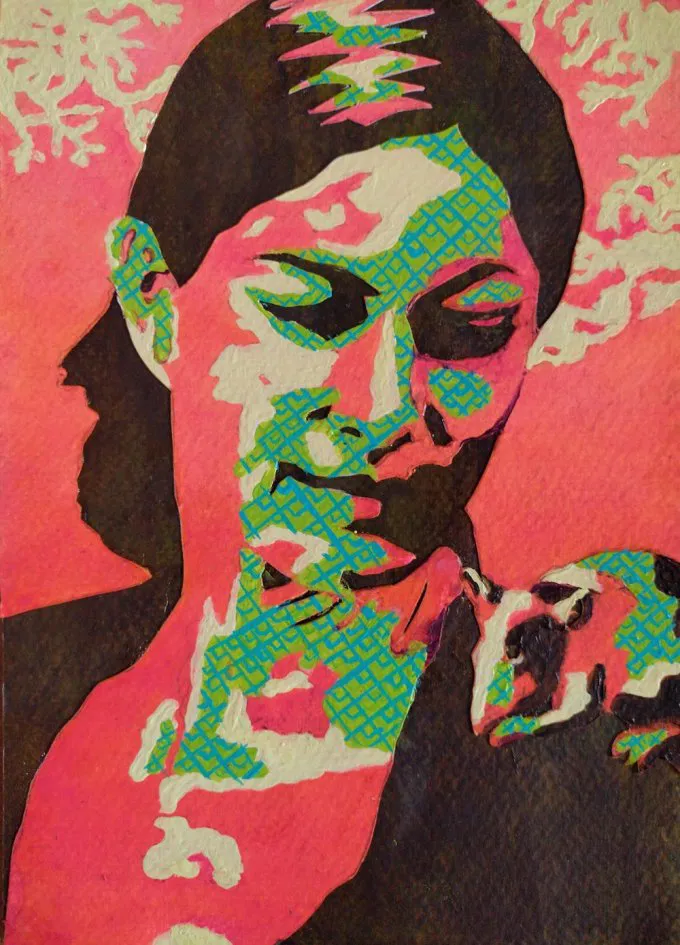 Self portrait with rat